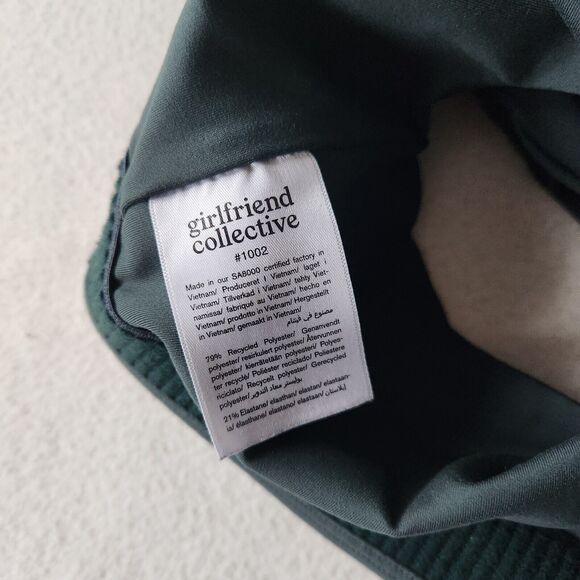 GIRLFRIEND COLLECTIVE Moss Paloma Racerback Longline Bra Women's Size S Support - Picture 5 of 6